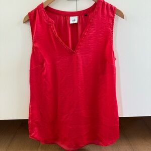 Cabi | red sleeveless blouse | size M
